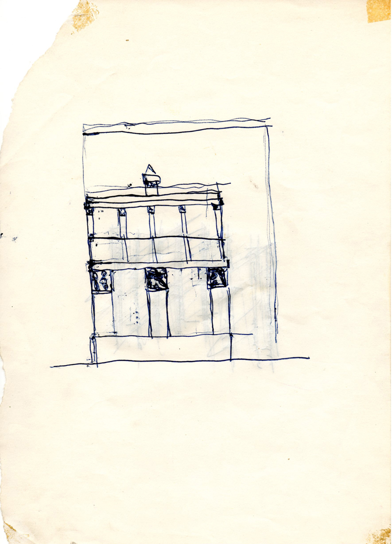 1062 , 1980-1999, pen on paper, 15,2 x 21 cm