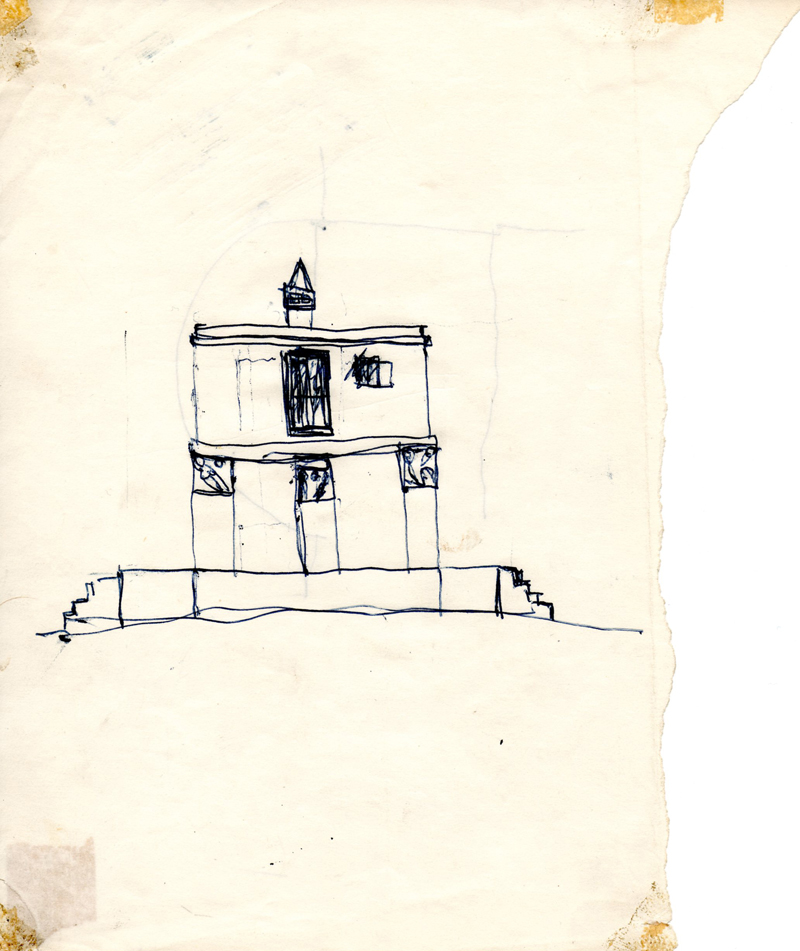 1063 , 1980-1999, pen on paper, 17,8 x 21 cm