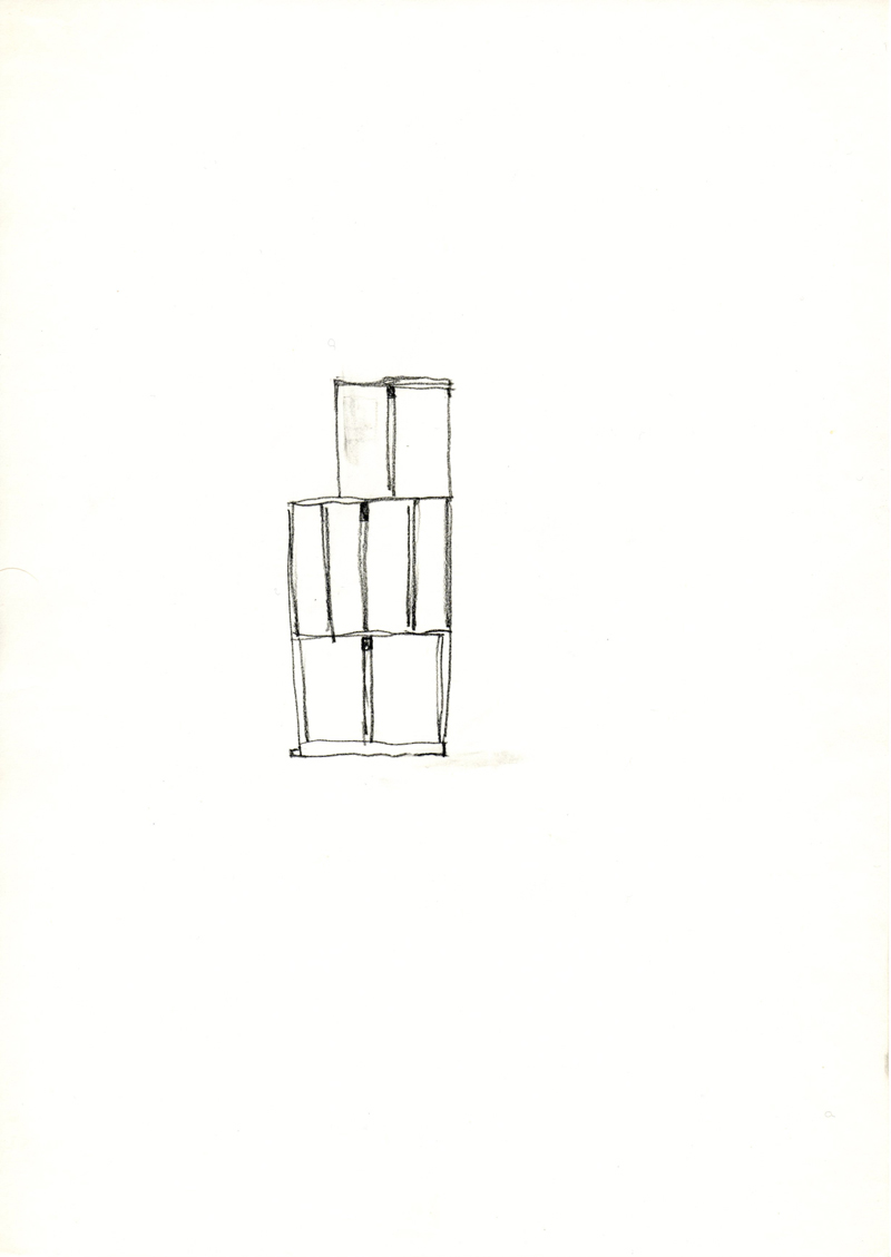 1261 , 1980-1999, pastel on paper, 21 x 29,7 cm