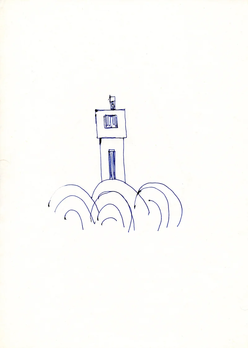1091 , 1980-1999, pen on paper, 21 x 29,7 cm
