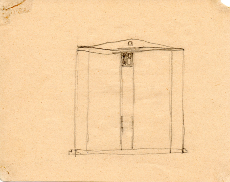 1162 , 1980-1999, pencil on paper, 15,5 x 12,2 cm
