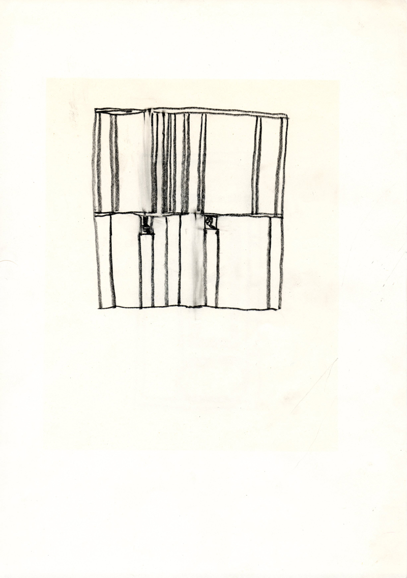 1245 , 1980-1999, pastel on paper, 21 x 29,7 cm