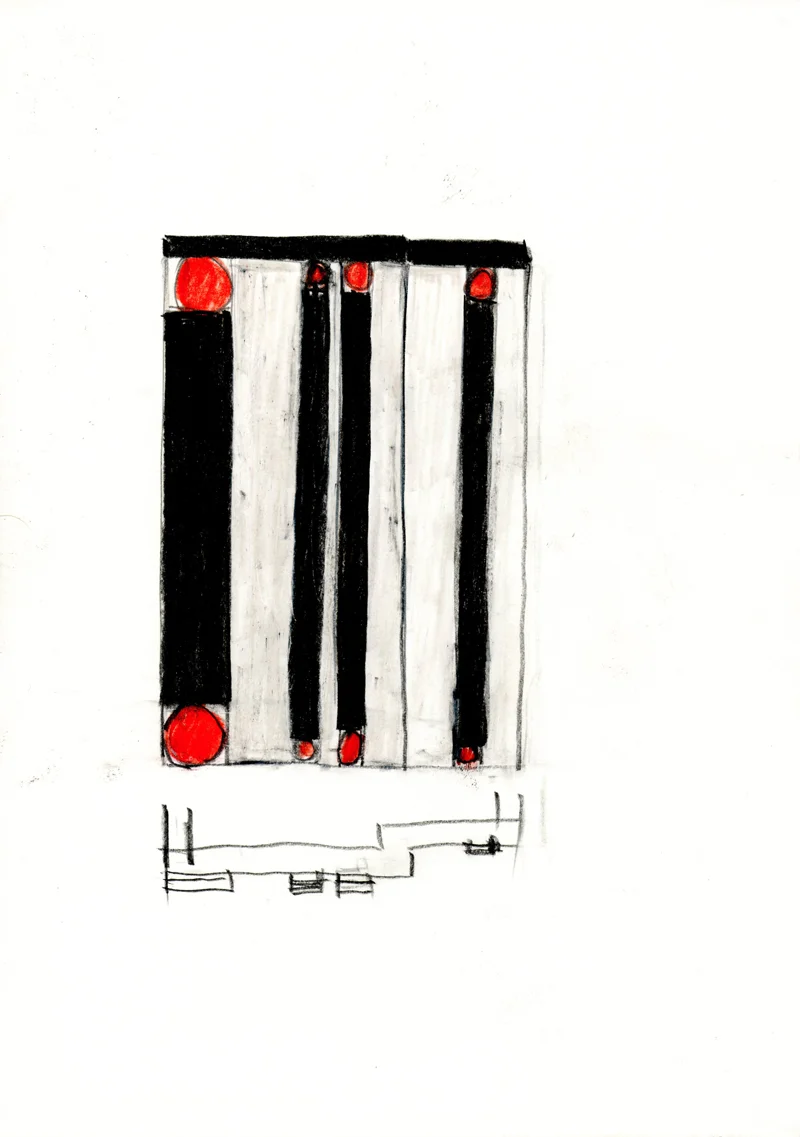 2037 , 2000-2013, pastel on paper, 21 x 29,7 cm