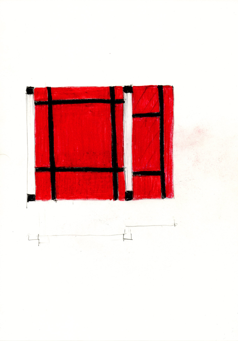 2036 , 2000-2013, pastel on paper, 21 x 29,7 cm