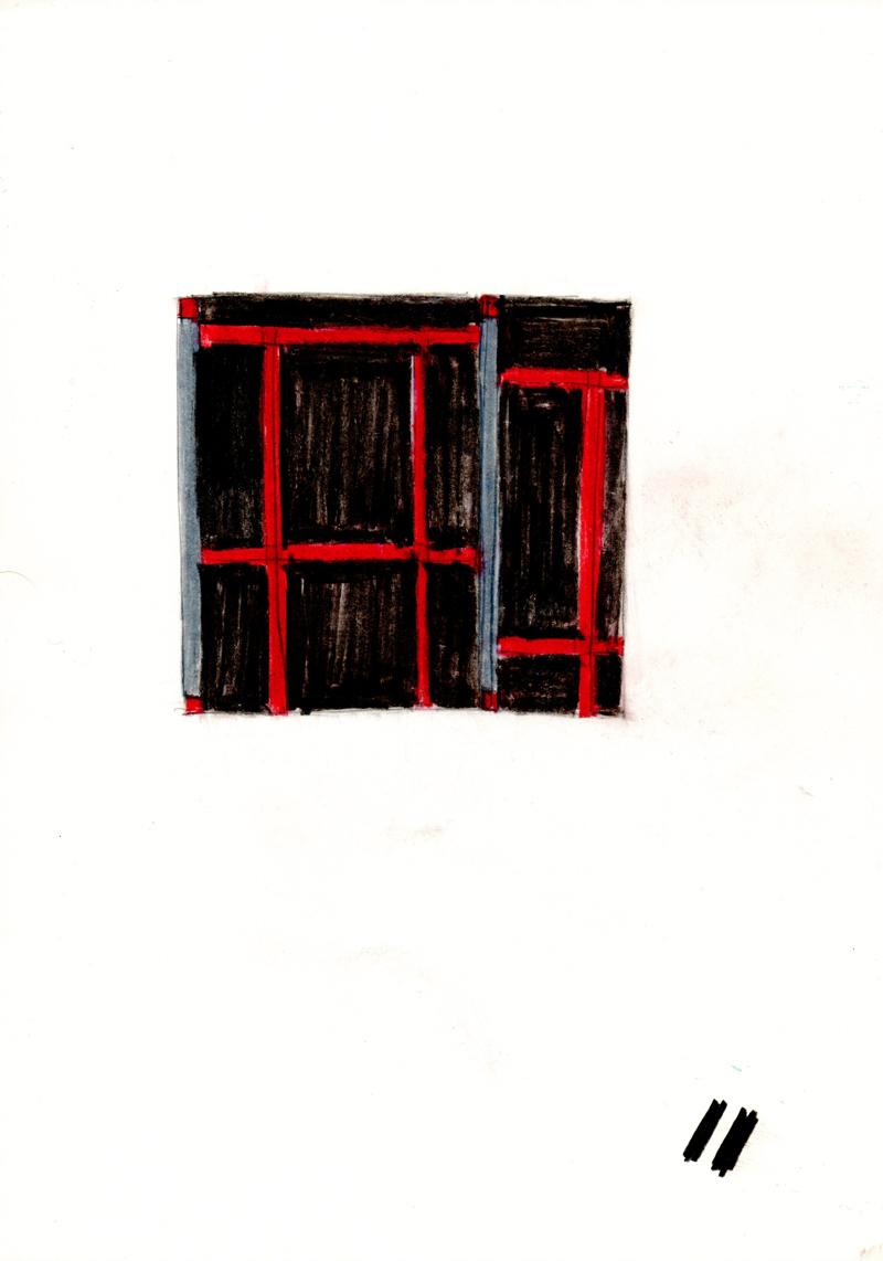 2031 , 2000-2013, pastel on paper, 21 x 29,7 cm