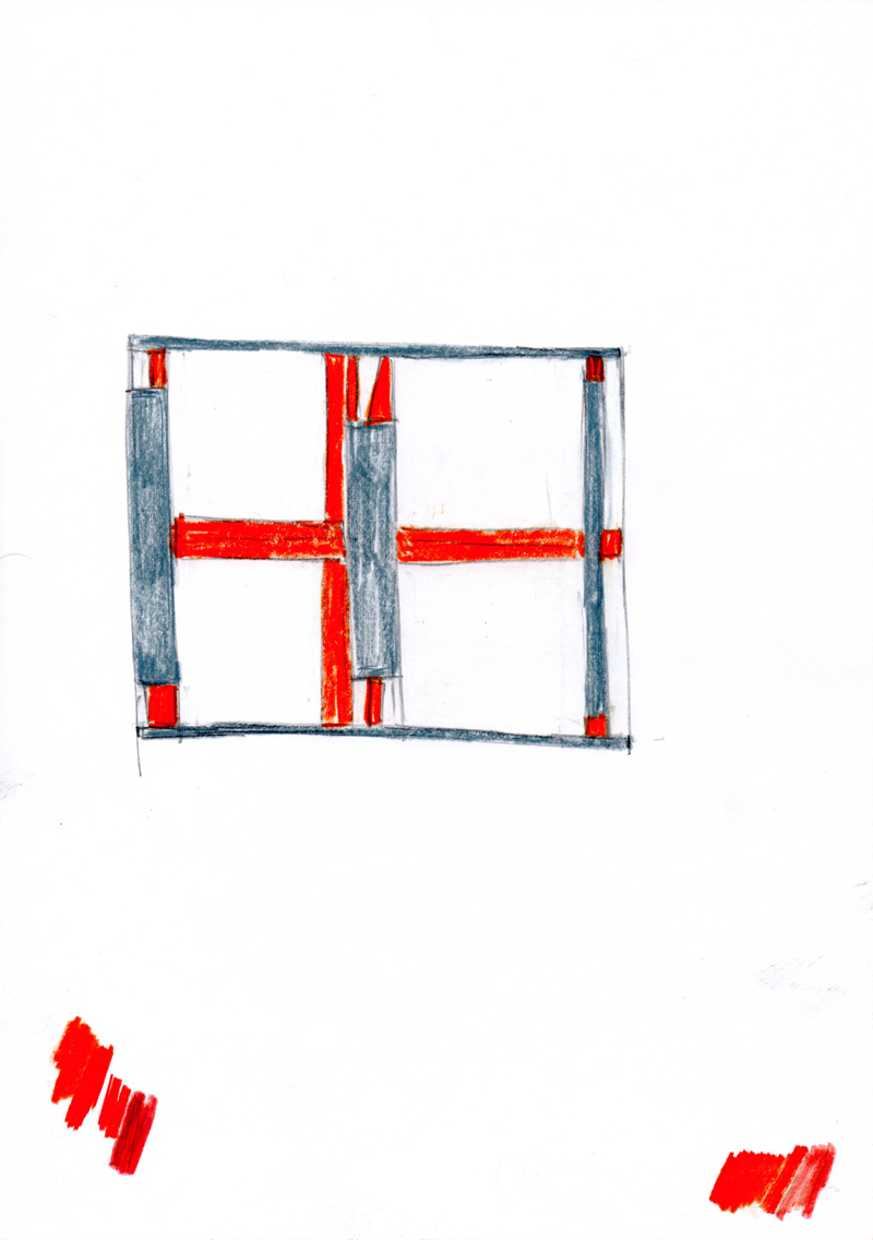 2030 , 2000-2013, pastel on paper, 21 x 29,7 cm
