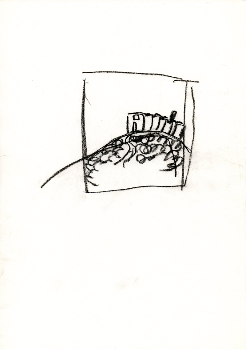 1050 , 1980-1999, pastel on paper, 21 x 29,7 cm