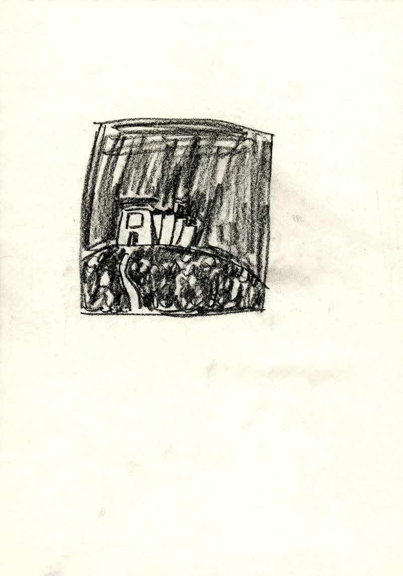 1053 , 1980-1999, pastel on paper, 21 x 29,7 cm