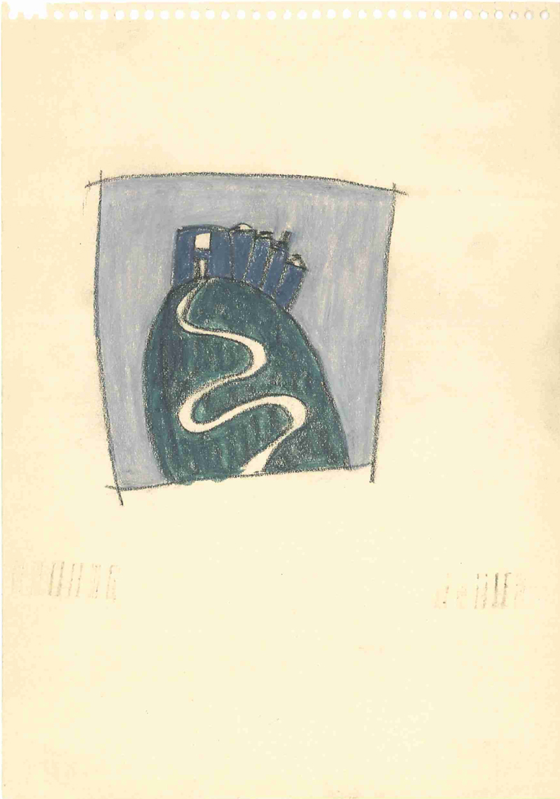0004 , 1980-1999, pastel on paper, 15 x 21 cm