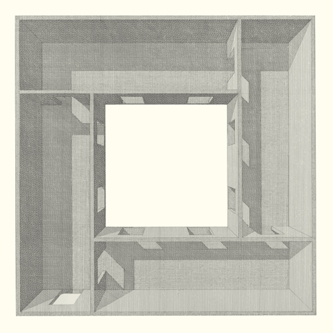 The Marriage of Reason and Squalor (Untitled 22) , 2001—2014, ink on paper, 50 x 50cm