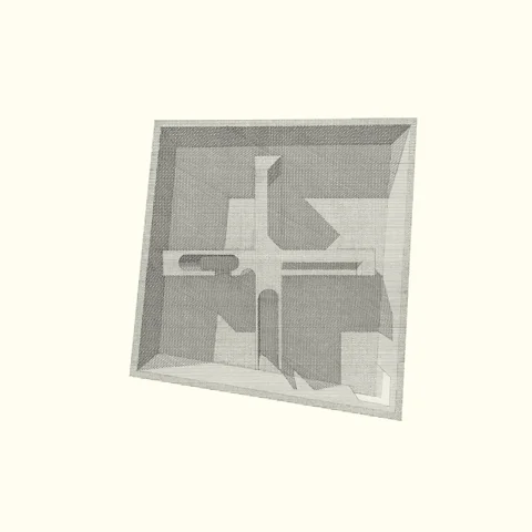 The Marriage of Reason and Squalor (Untitled 2) , 2001—2014, ink on paper, 50 x 50cm