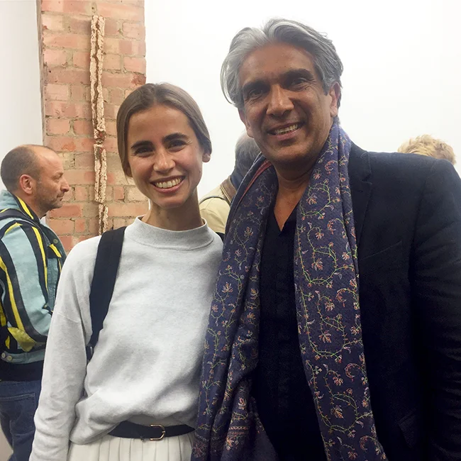 Daniela Puga (Barbican curator) and Bijoy Jain (Studio Mumbai)