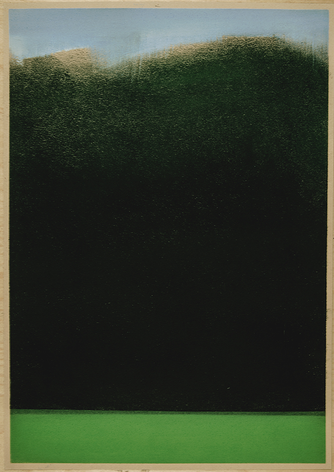 Untitled , 2017, dry pastel on paper, 42 x 29.7 cm (unframed), 49.5 x 37 cm (framed)
