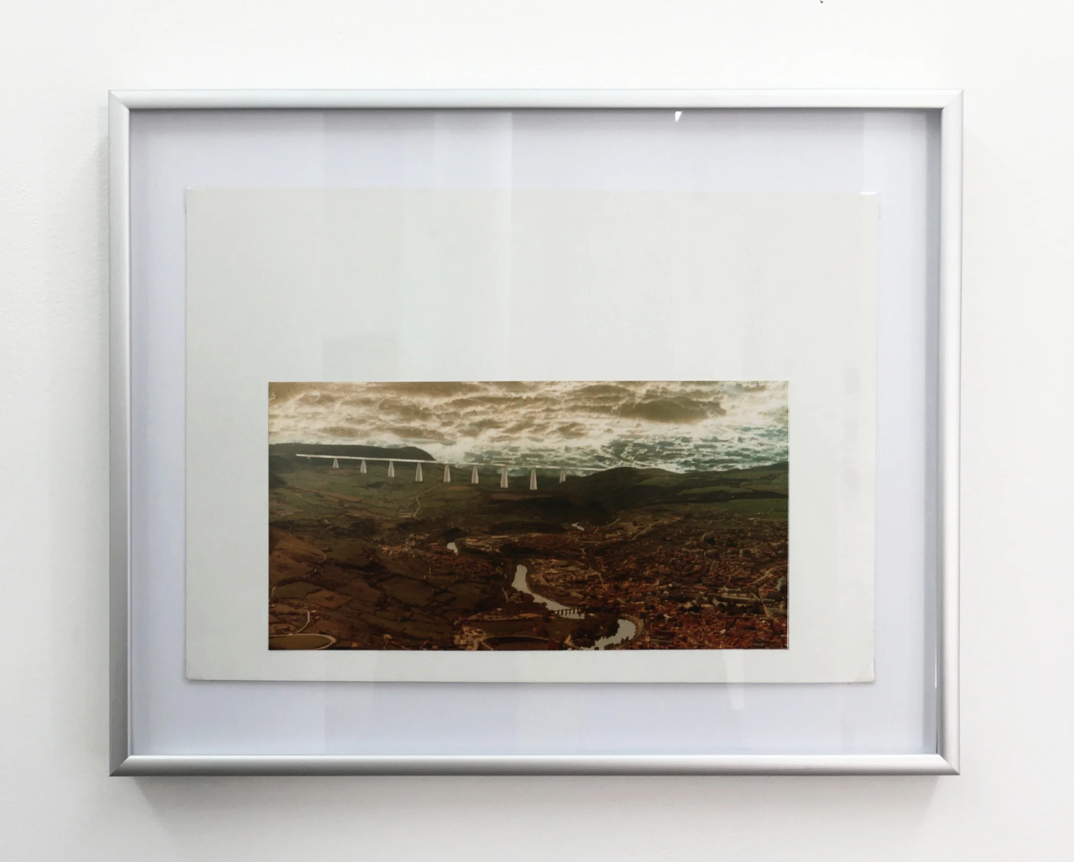 Millau Viaduct - The Three Bridges , 1994, computer drawing printed on photo paper, cardboard