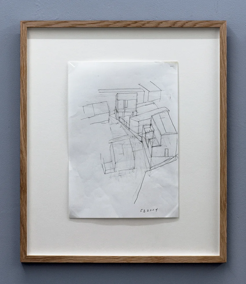 Florian Beigel, 104 Village 13 , 2014, pencil on white paper, 297 x 210 mm