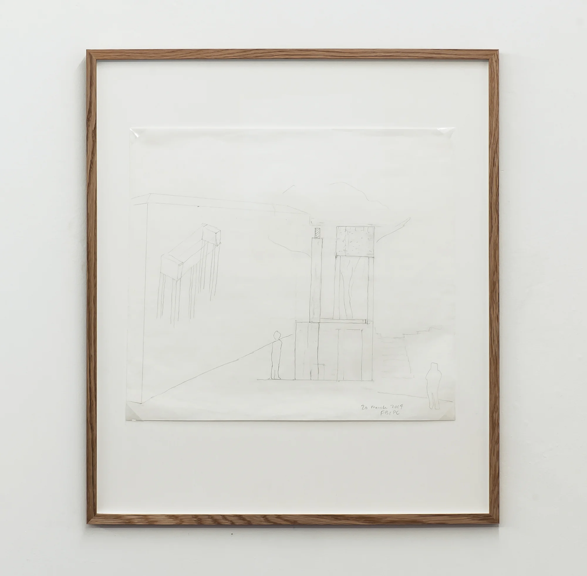 Florian Beigel & Philip Christou, 104 Village 10_140320 , 2014, pencil on greaseproof paper, 375 x 422 mm