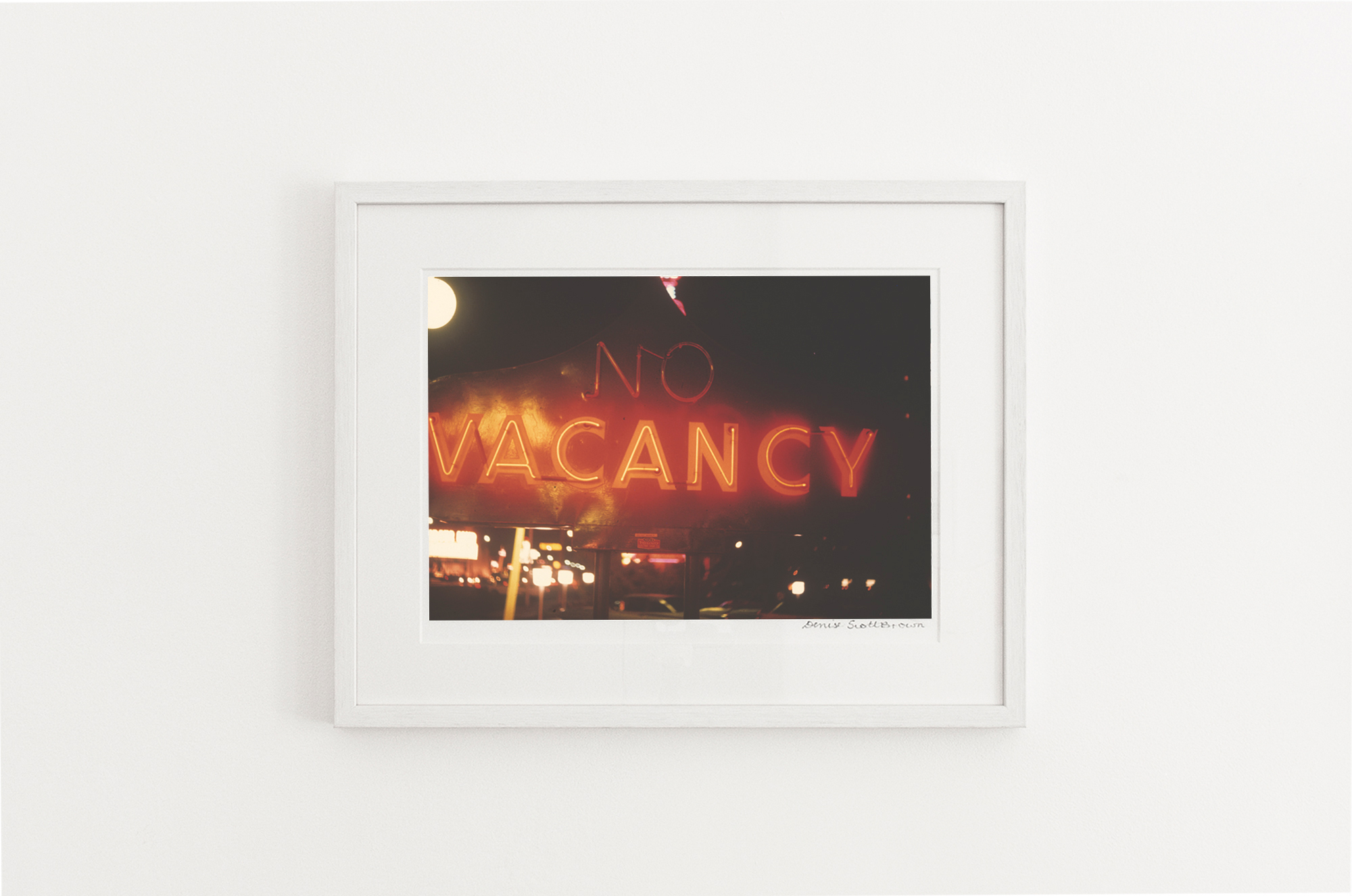 (No) Vacancy, Las Vegas , 1966. Giclée pigment on Hahnemuhle archivalpaper, 45.5 x 30.3 cm (framed), Edition of 10