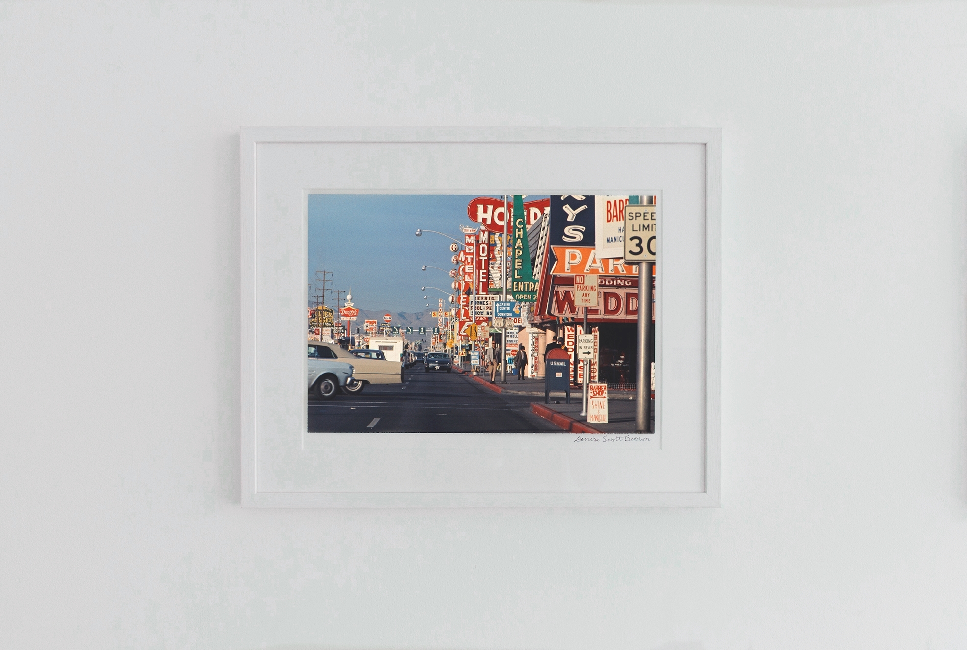 Architettura Minore on The Strip, Las Vegas , 1966. Giclée pigment on Hahnemuhle archivalpaper, 45.5 x 30.3 cm (framed), Edition of 10