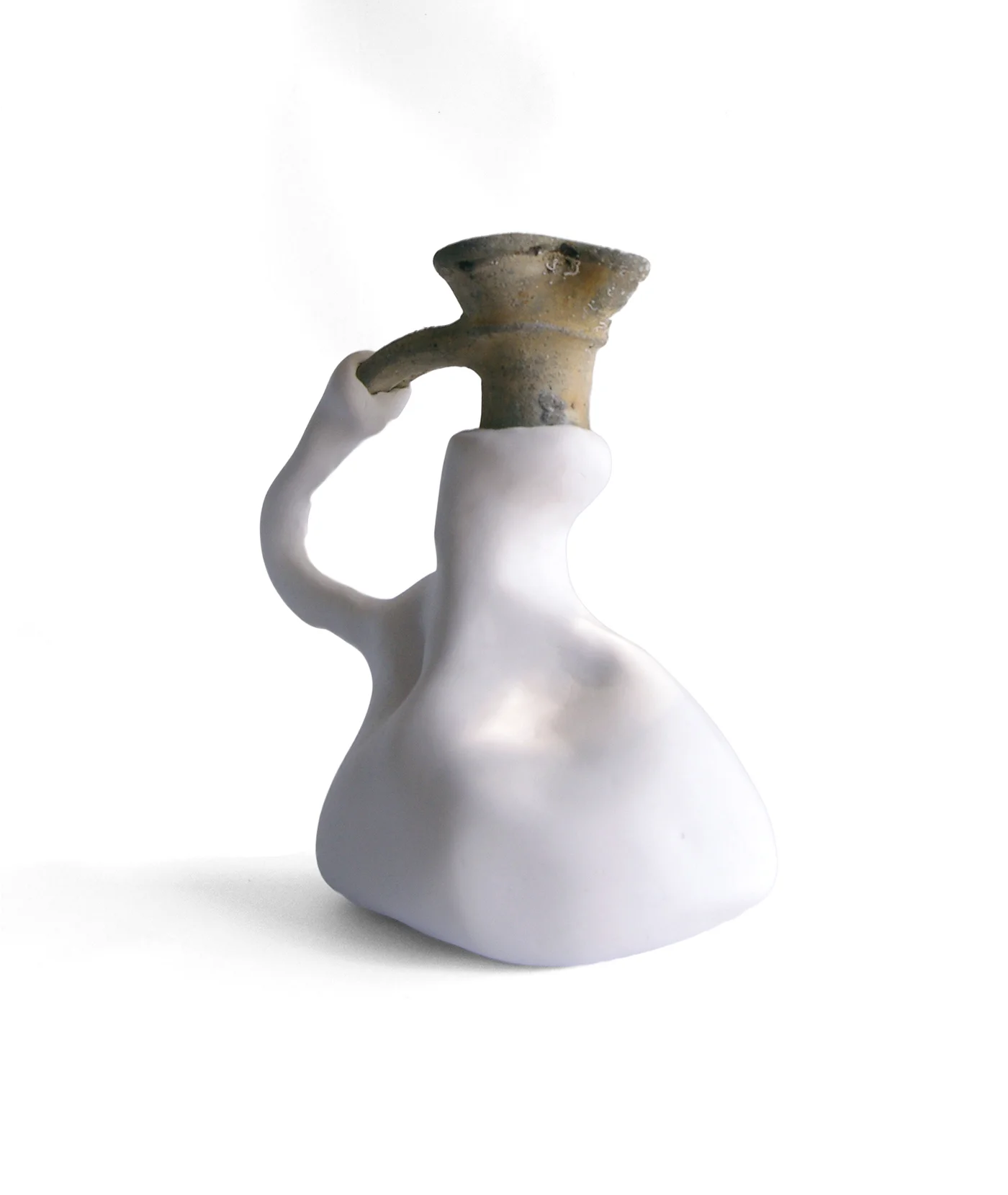 A False Description of the Thing Destroyed , 2015 1st Century AD Roman Pottery Jug Fragment, polymer clay 29 x 26 x 16 cm