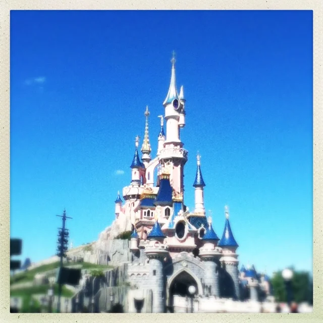 Living in a fairytale, in DisneyLand. Wish we could live in this castle!