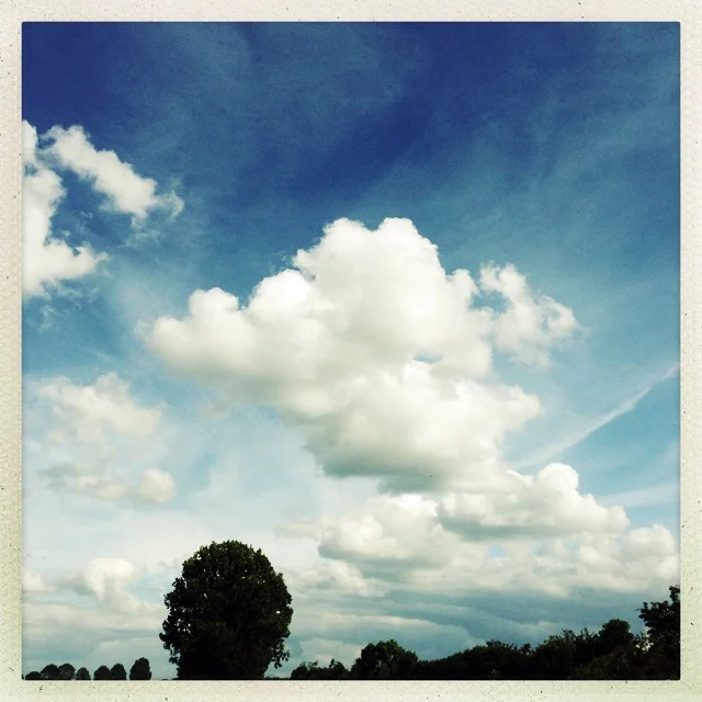Clouds on Monday. This one is taken at the river Maas. One of the benefits of a rainy day is when the sun comes out you get some beautiful clouds!