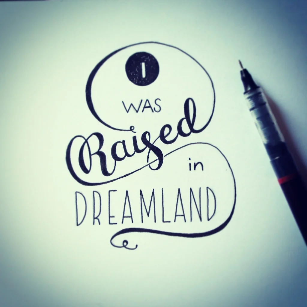 On friday we showed a new hand lettered design that is going to be part of our manifesto.