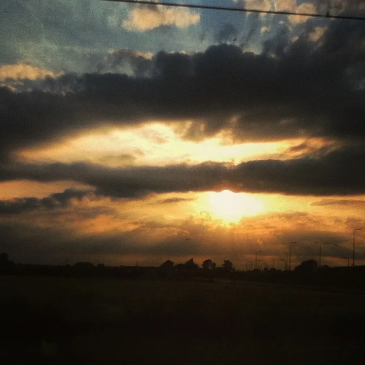 A beautiful sunset! These give the greatest photo moments.