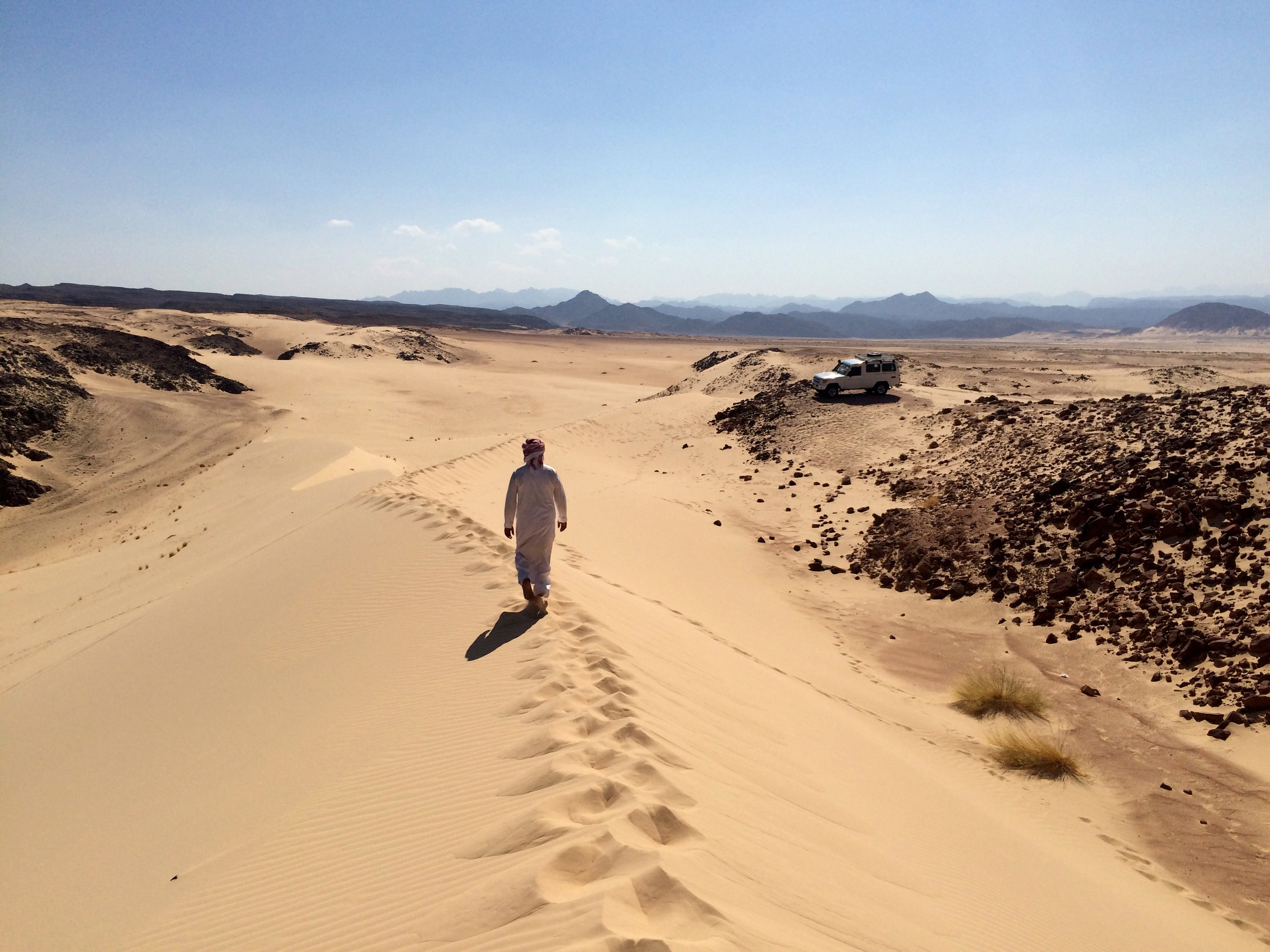 Walking the dune in South Sinai