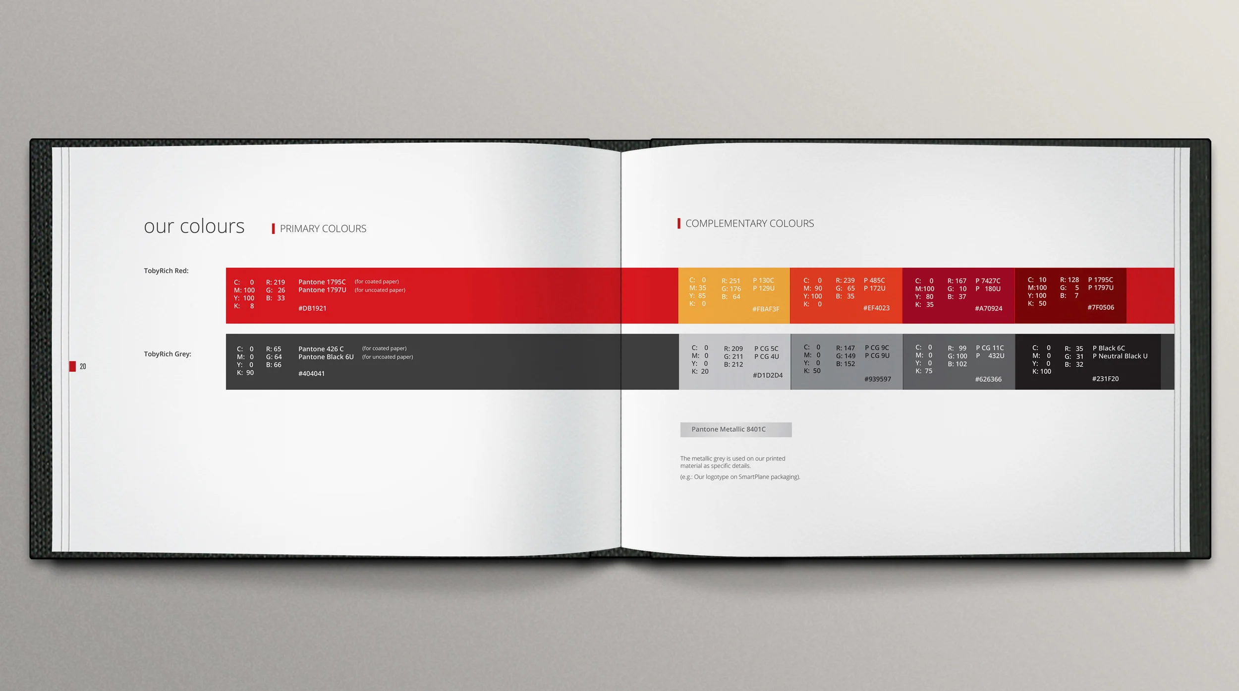  visual identity designed for TobyRich. Full guideline  displayed here  