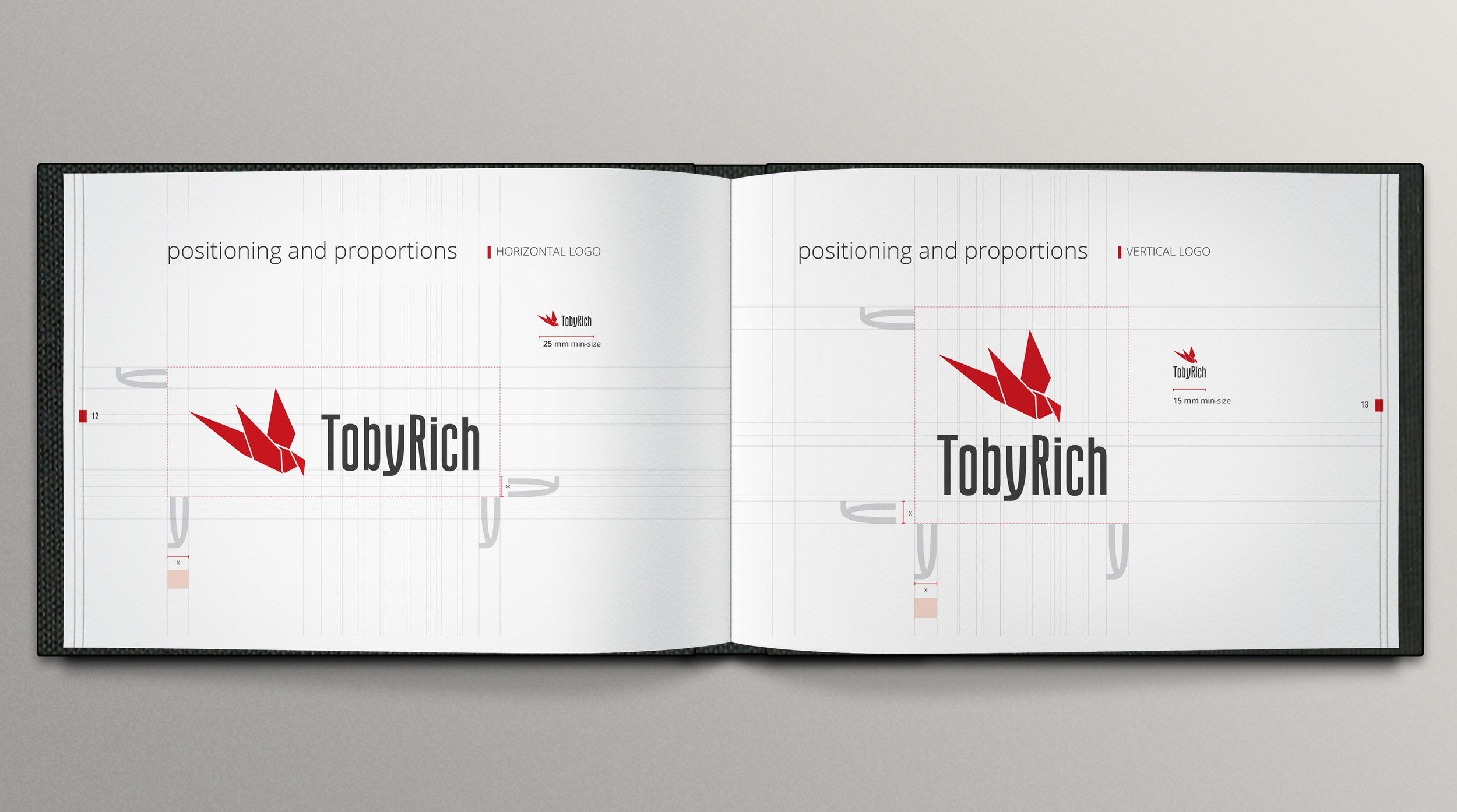  visual identity designed for TobyRich. Full guideline  displayed here  