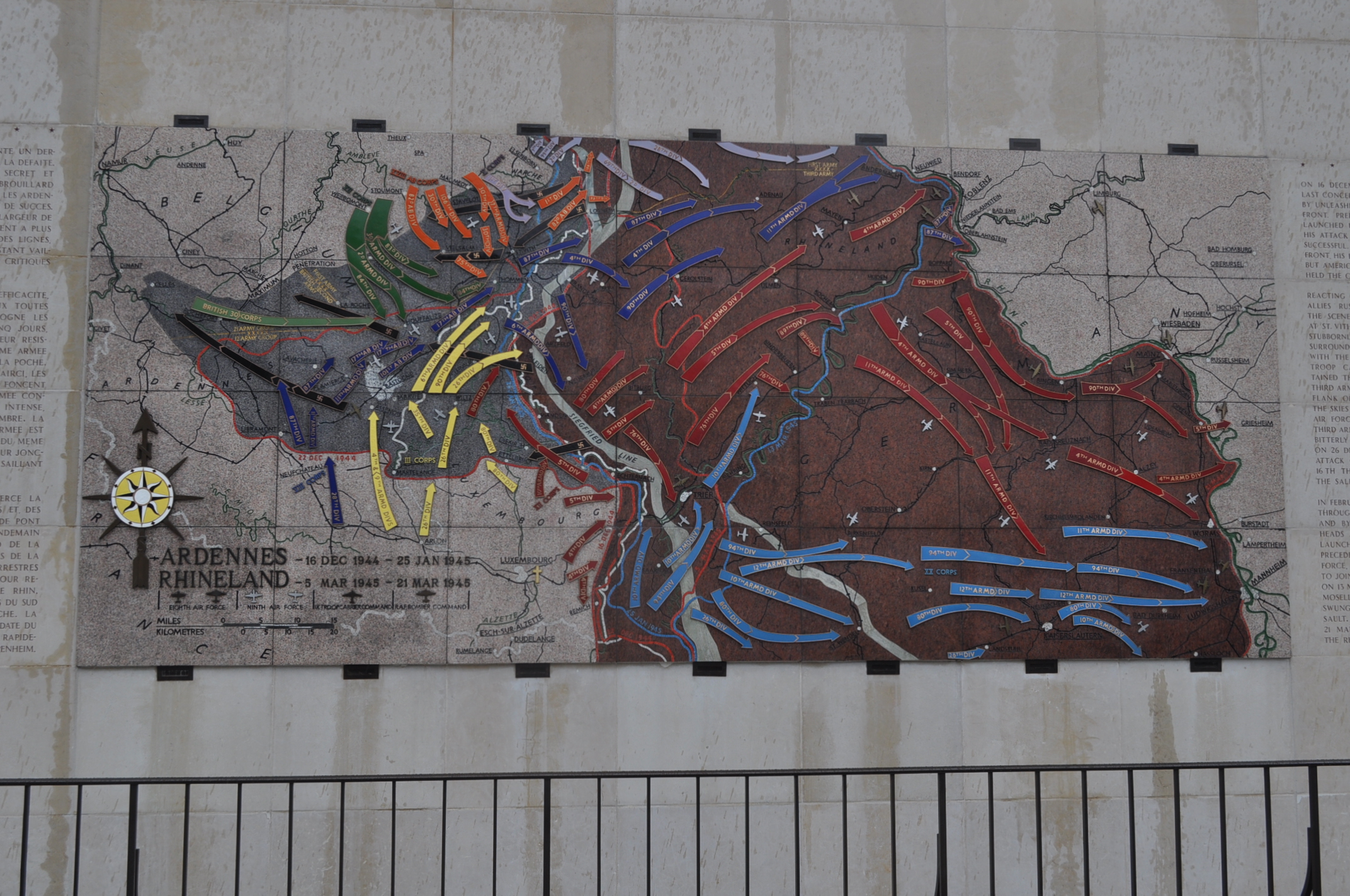 A Graphic overview of the Battle of the Bulge, for the interested. From the Luxembourg American Cemetery. 