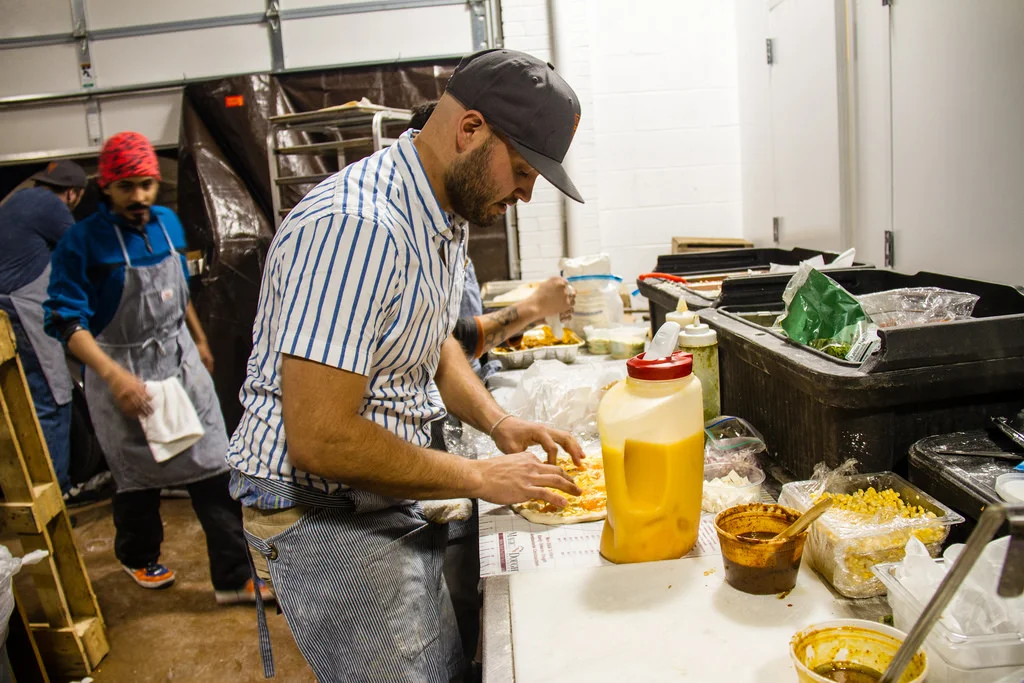 Andrew Prepping Perfect Pies