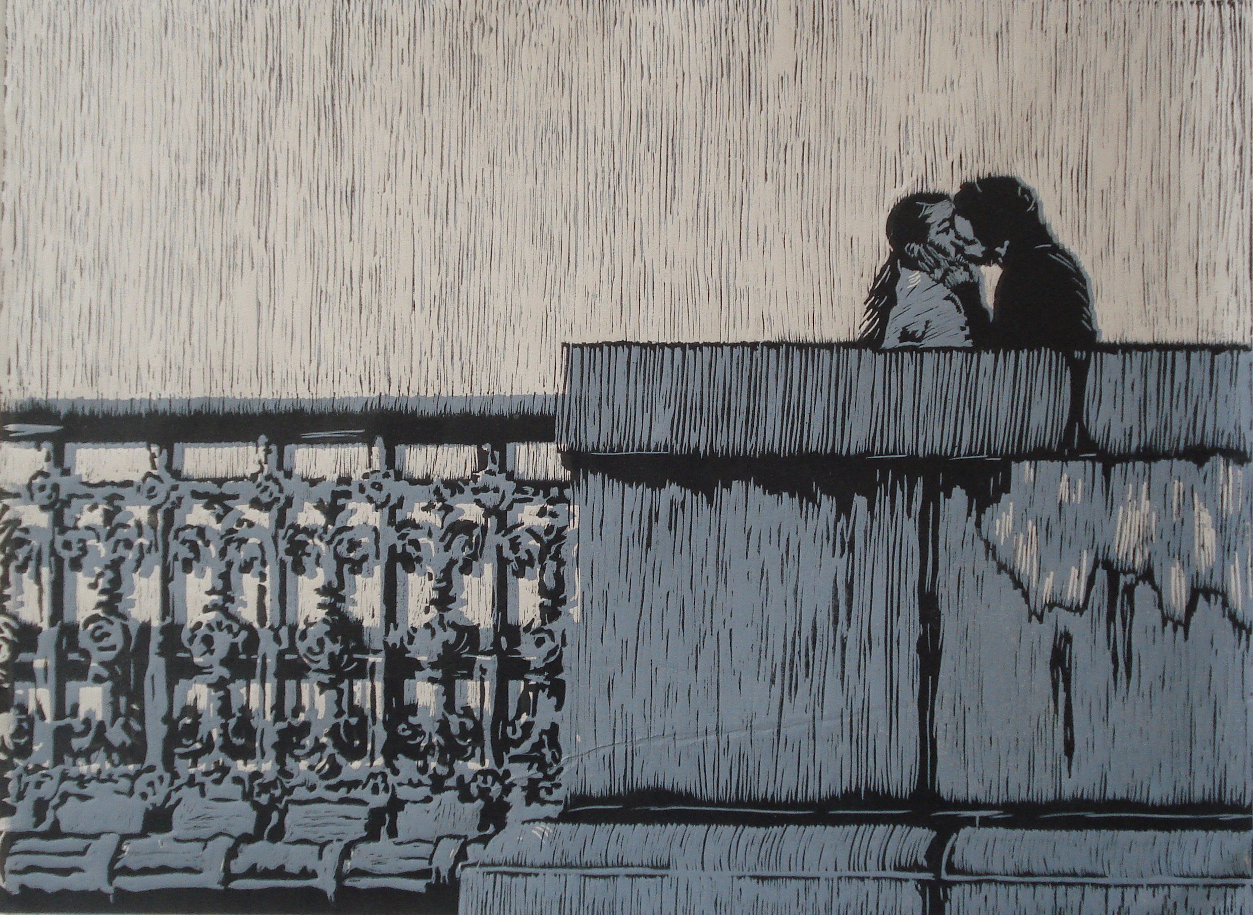 Kiss on Bridge