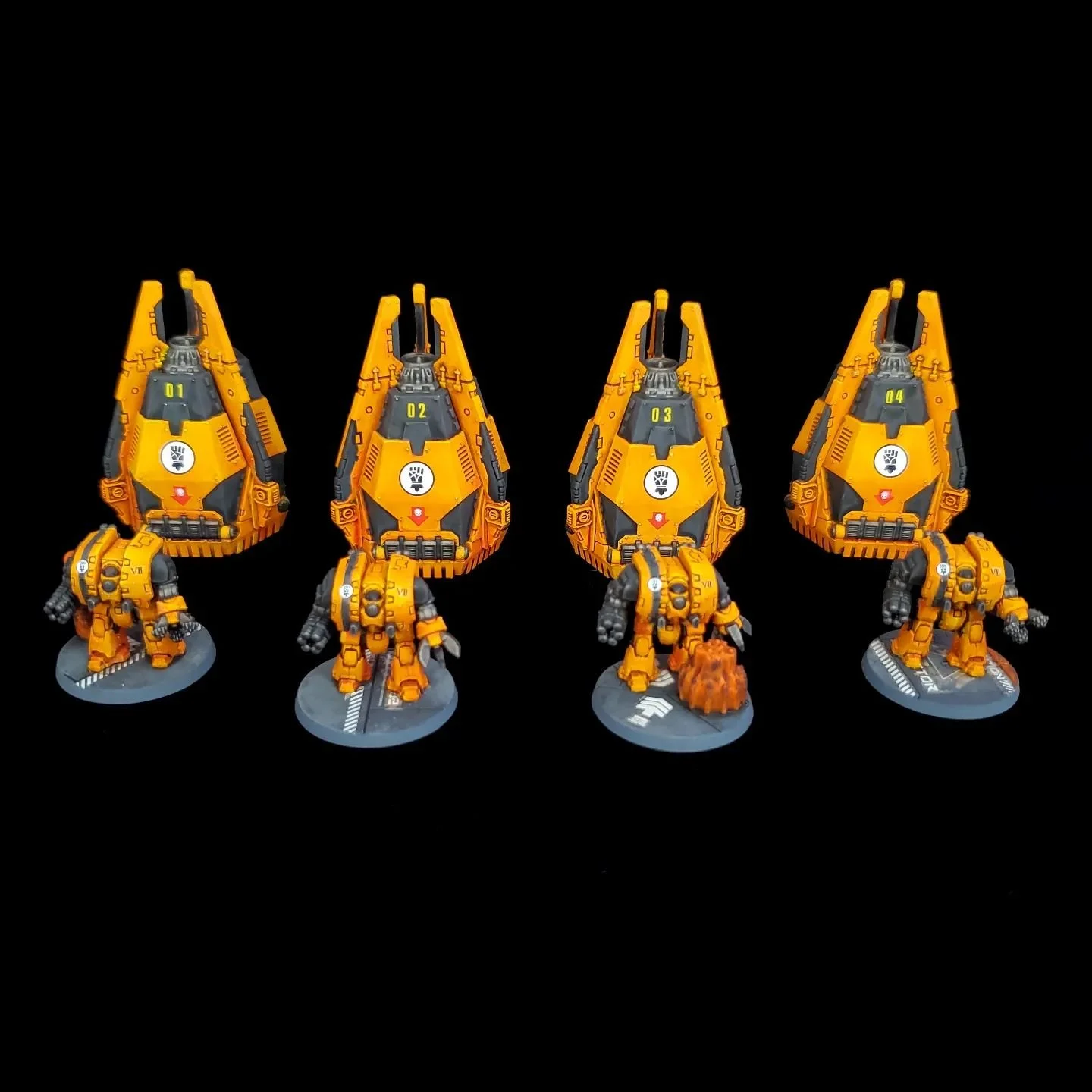 Leviathan dreadnought drop pod assault detachment for my Legions Imperialis Imperial Fists. I have about 2600 pts of Fists painted to table top standard, and am starting to bring them to parade standard unit by unit.
.
.
.
#minipainting #miniaturepai
