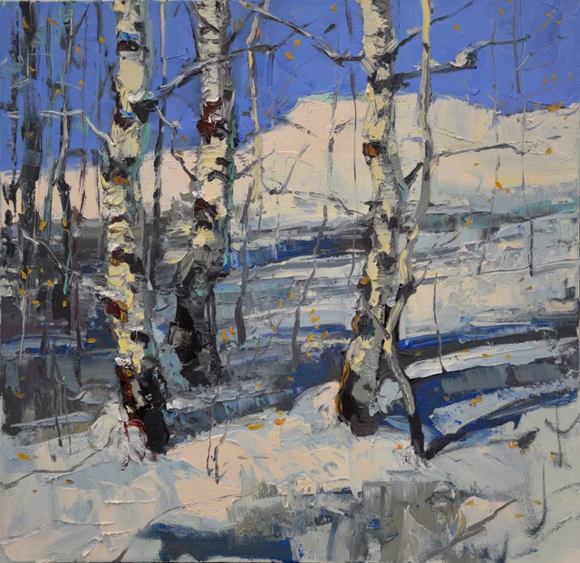 Silas Thompson | "Very Near the Top" | 20x20 | $1400 | unframed