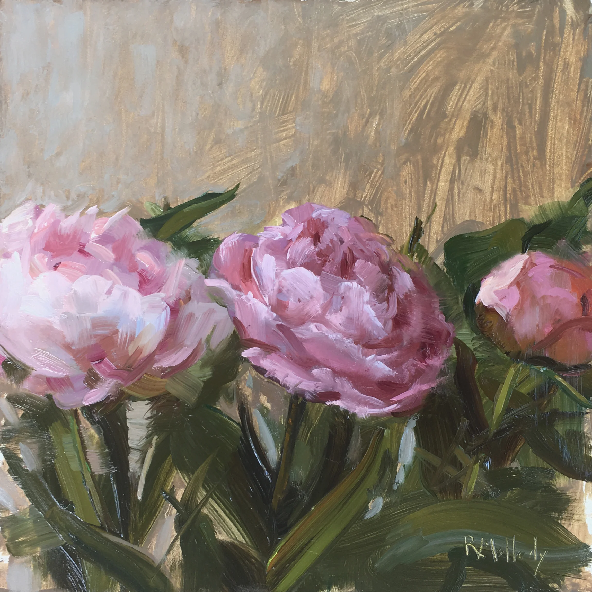 Ryan Mellody - Past Present Future - 10x10 in - Framed Oil On Panel - $900