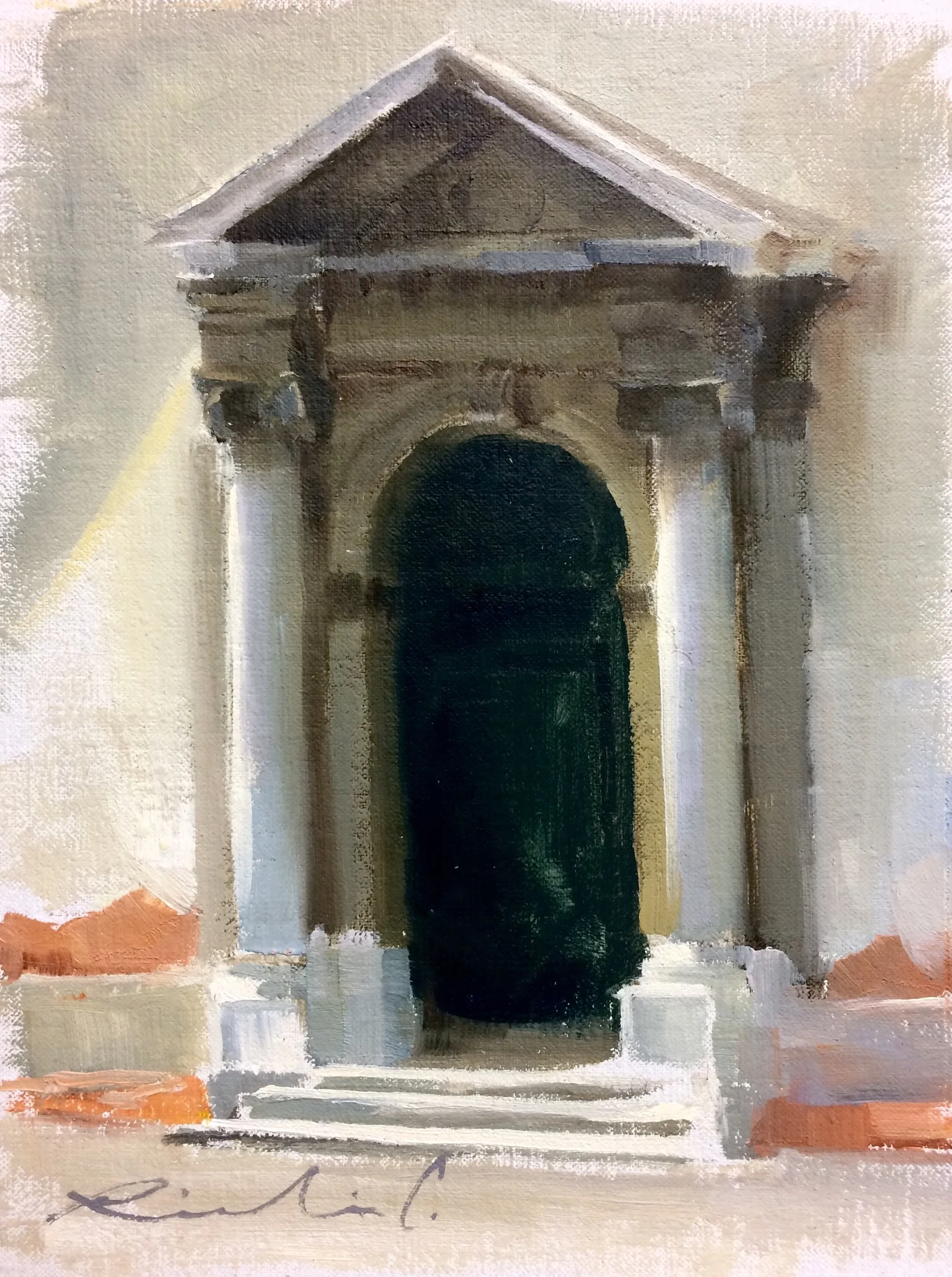 Richie Carter - Portal - unframed oil on linen - 6 x 8 in - $250