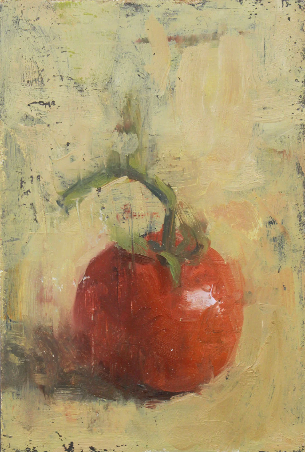 Brian Astle - Edge of Control - unframed oil - 7 x 5 in - $200