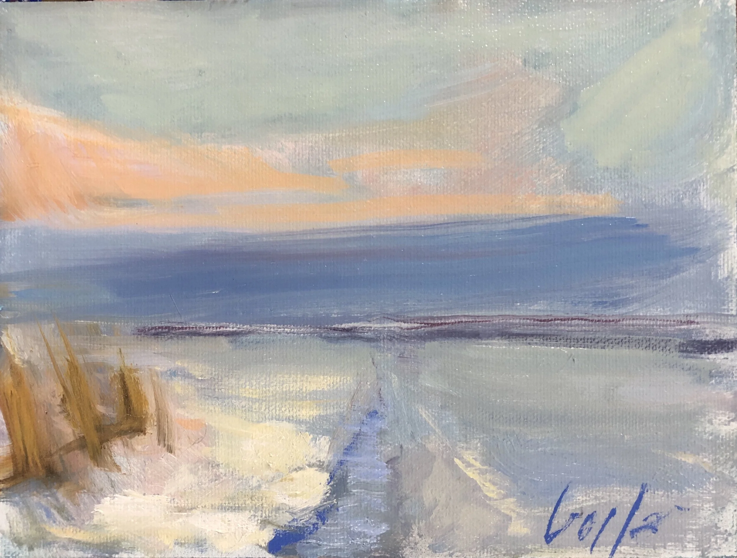 Sunset Colour study 6”x8”  oil on linen. .jpg