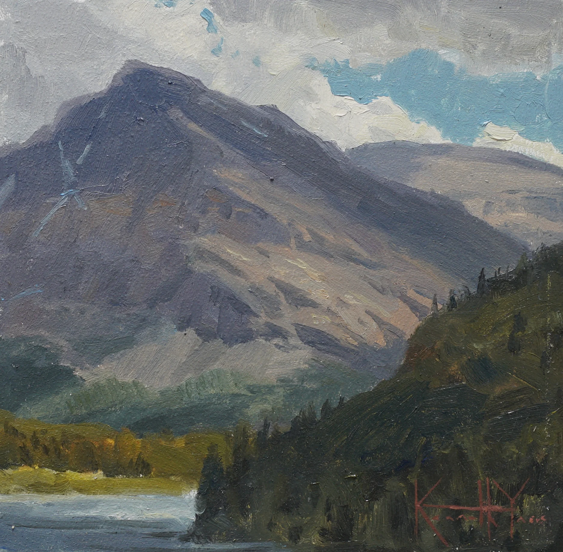 Kenneth Yarus A study of Mt Wynn 6x6 $350.JPG