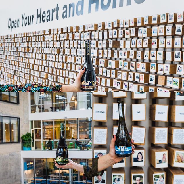 Name that spot! @birra_ama making ourselves at home @gastropilgrims event @airbnb HQ #beer #craftbeer #craftyimports #drinkitalyeatitaly where will you find us next? #findama #telluswhereyouwantus