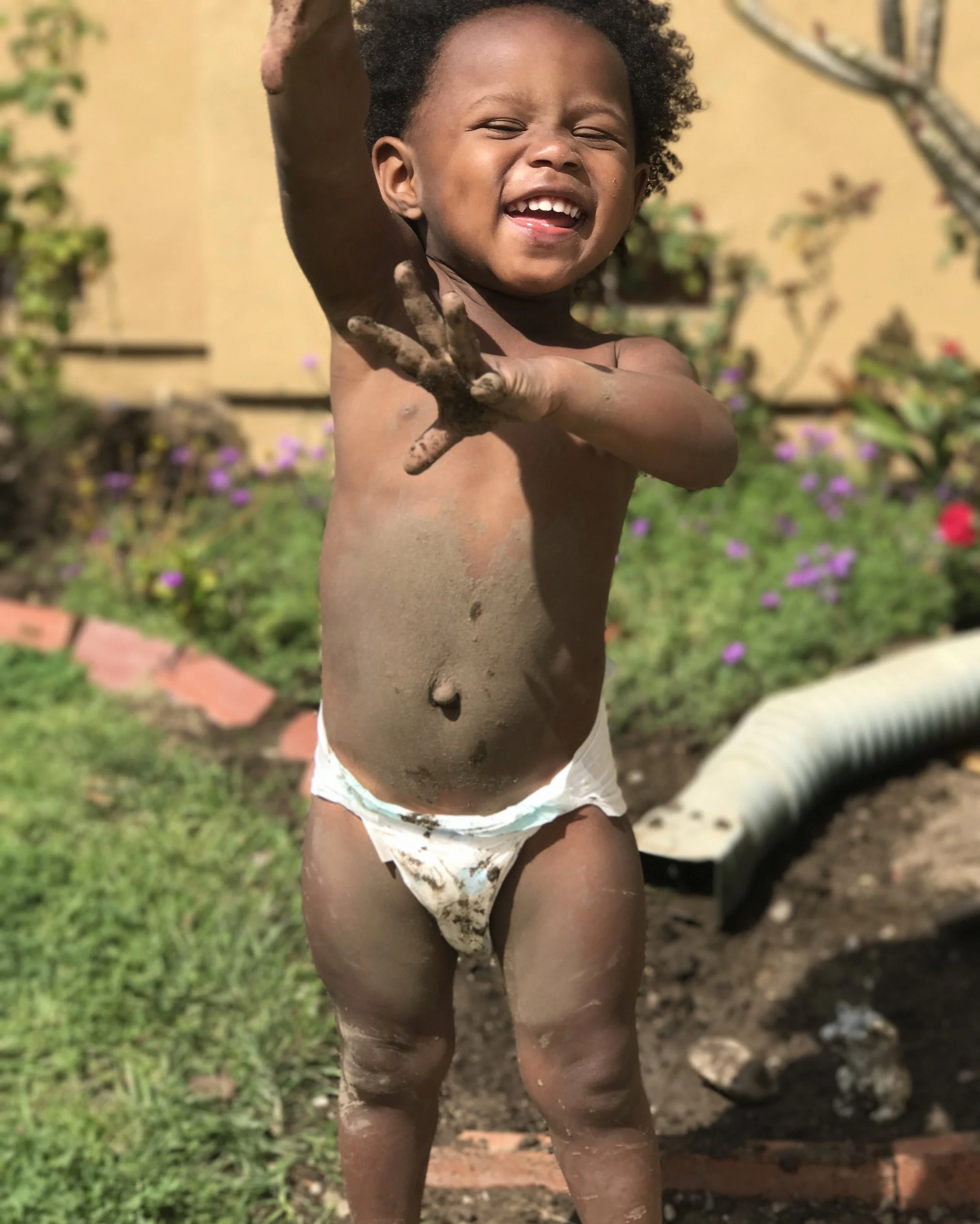 Esme loves dirt and she loves a good party. So, naturally, she loves a good dirt party.