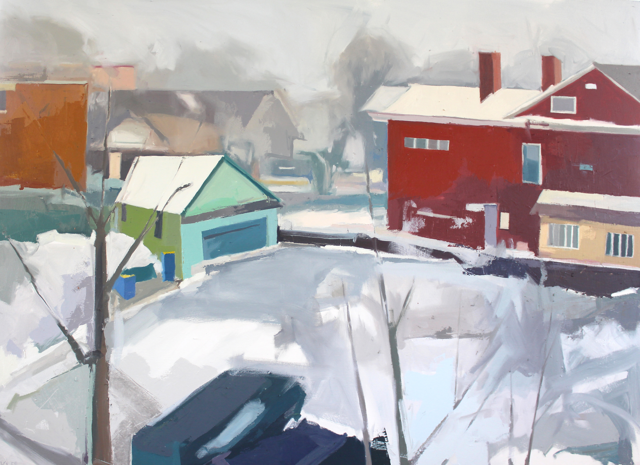   Lot Behind Fulton,&nbsp; Oil on Canvas 2015 