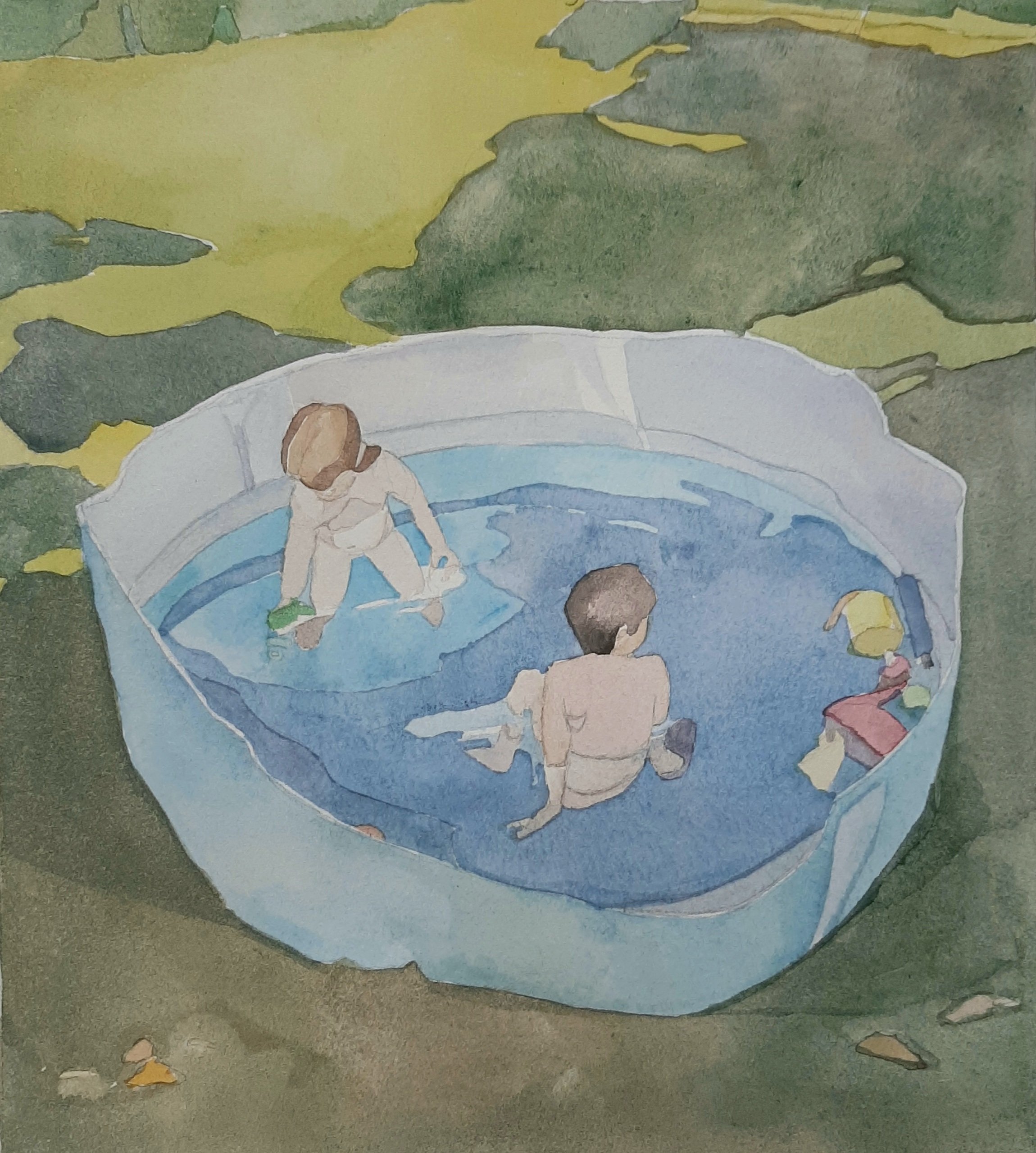   We Need to Go Outside , watercolor, 2021 