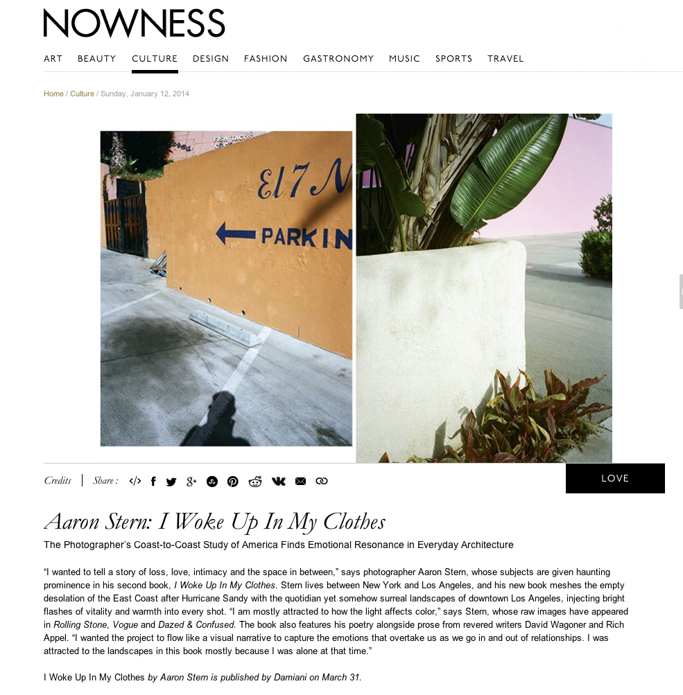  Nowness 2014  Read the full review   HERE   
