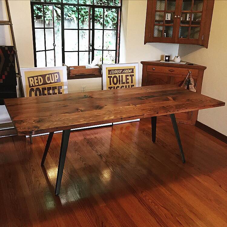 Custom Reclaimed Wood Dining Table