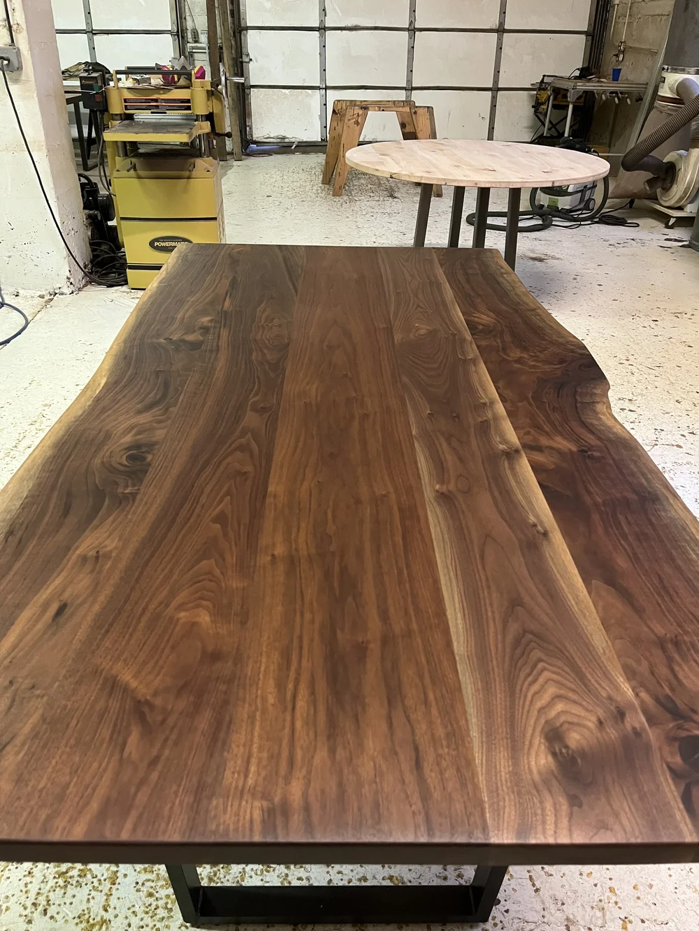 Black Walnut Live Edge Bar Height Table Live Edge Custom Counter