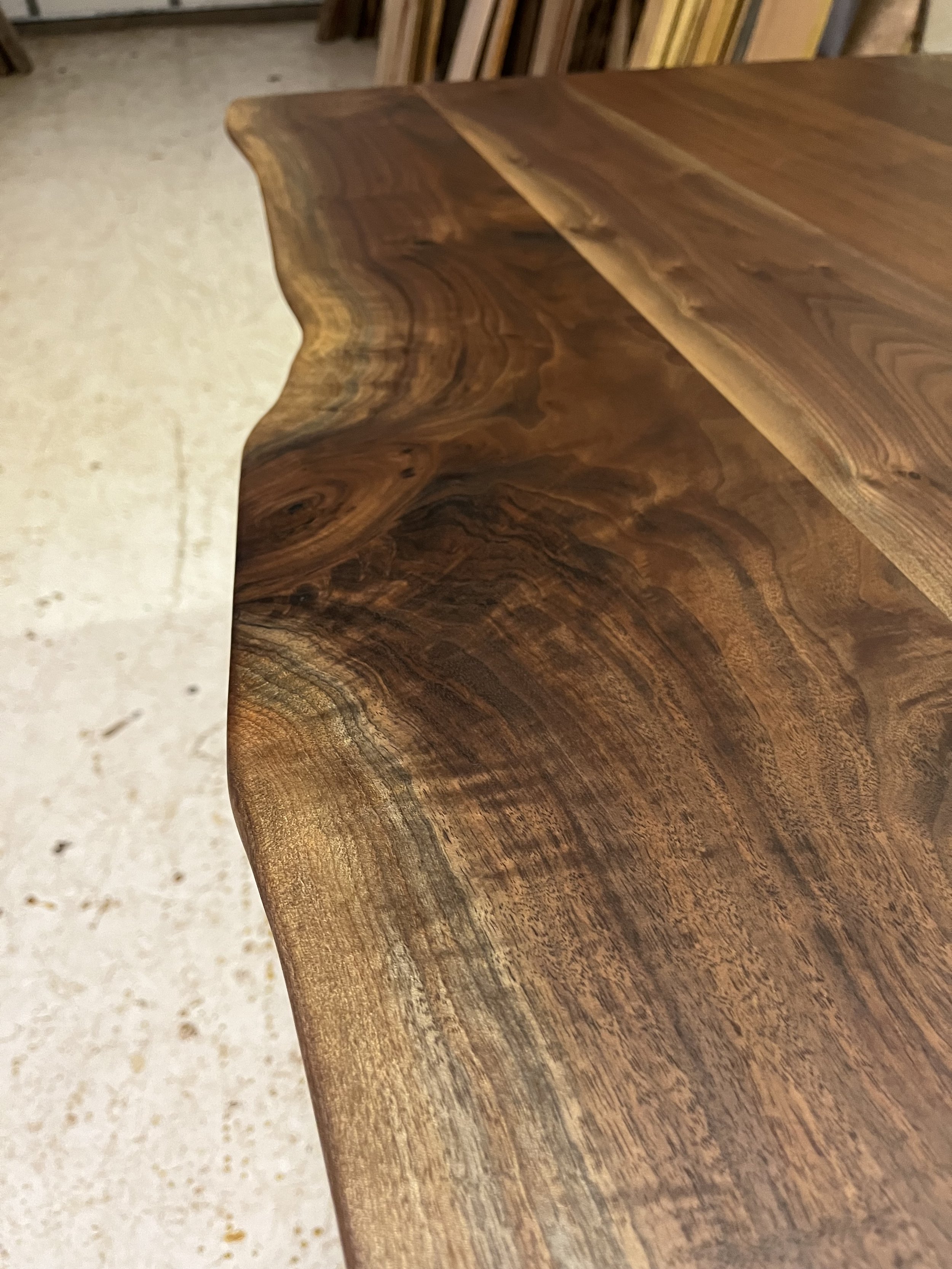 Custom Live Edge Walnut Dining Table