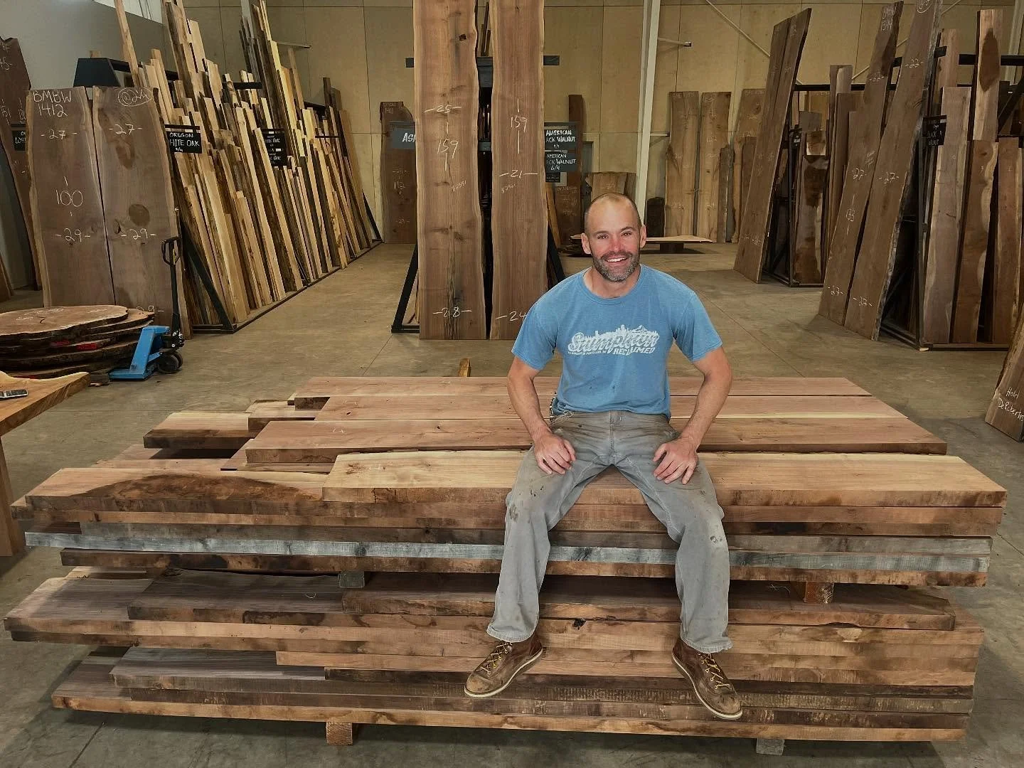 Where do I get my wood?  I&rsquo;m lucky to have the world-renowned wood magicians at @gobywalnut right in my backyard. A few weeks ago, I picked up this massive haul of salvaged Oregon walnut, and it&rsquo;s my privilege to turn this raw material in
