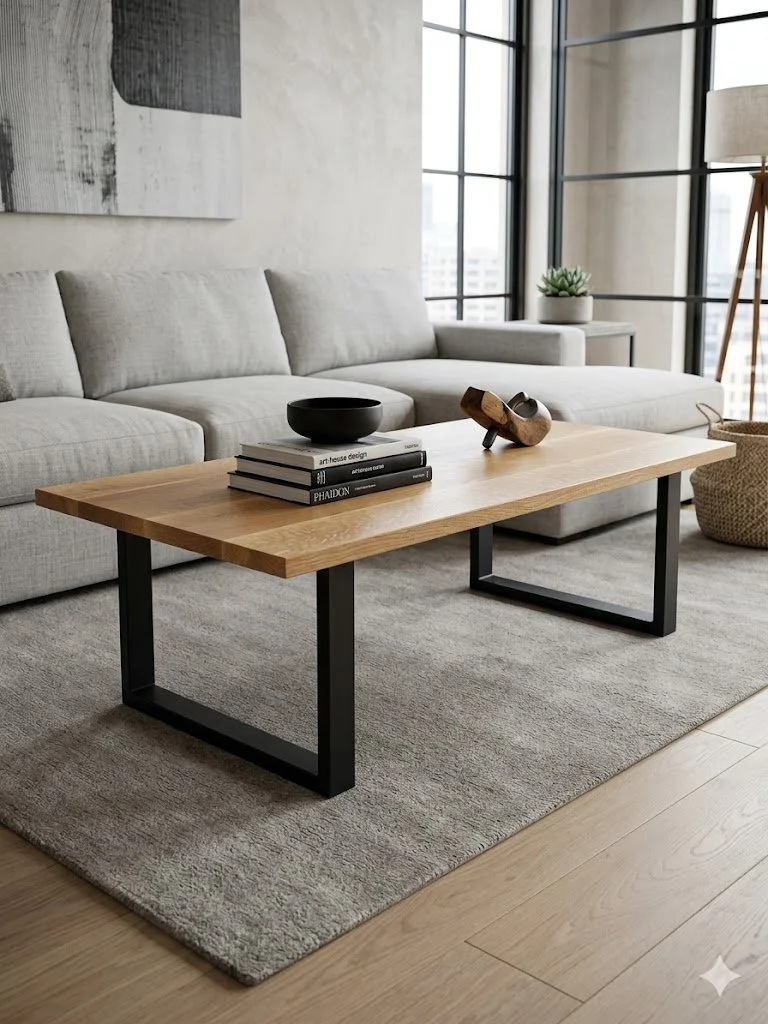 Custom White Oak Coffee Table